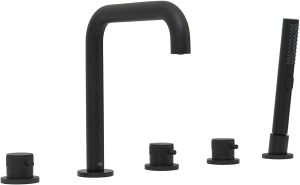 Смеситель на борт ванны Allen Brau Priority 5.FD31EQ00BJ7-AN31KK (с внутренней частью) черный матовый