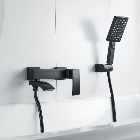 Смеситель для ванны Rose R1SZ55VV2HFT, черный