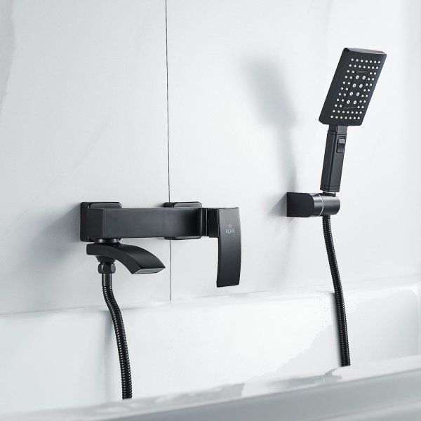 Смеситель для ванны Rose R1SZ55VV2HFT, черный