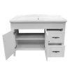 Тумба-умывальник COMFORTY "Севилья-100" слоновая кость с раковиной COMFORTY Т-9315