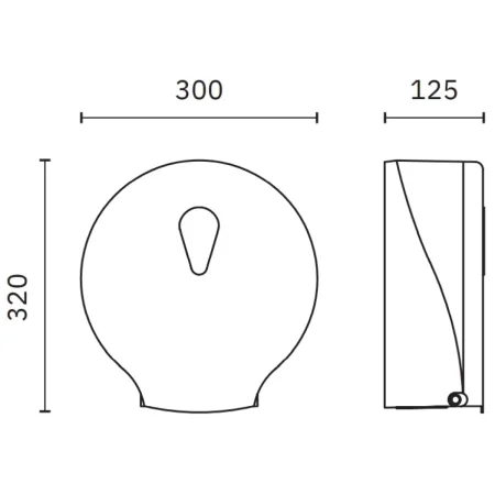 Диспенсер туалетной бумаги Nofer Classic 05005.N