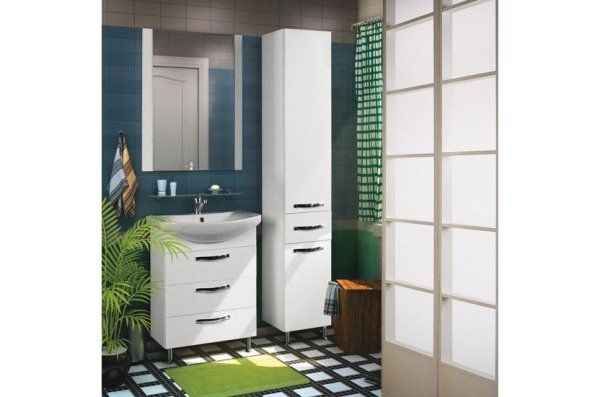 Шкаф-пенал Aquaton Ария Н 1A124303AA010 34 белый