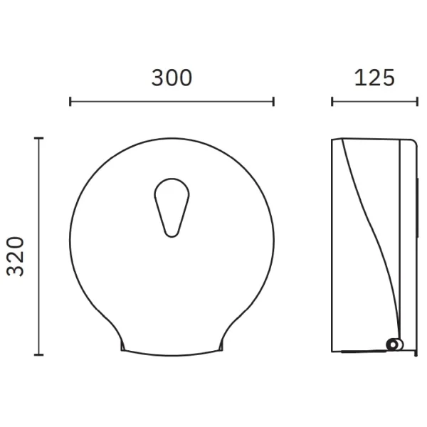 Диспенсер туалетной бумаги Nofer Classic 05005.N