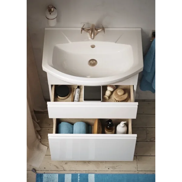 Тумба под раковину Aqwella Rodos ROD01062N 60 см, напольная, белый