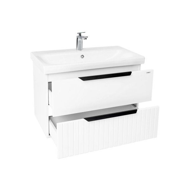 Тумба VIANT "Сицилия" MODUO 80 2 ящика подвесная белая 425x764x520 (VSIC80MDBEL-T2YP)