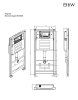 Инсталляция B&W WI -0900 для подвесных унитазов (1095х545х96)
