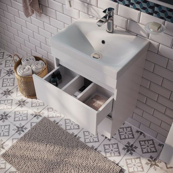 Тумба с умывальником IDDIS подвесная с ящиками, белая, 50 см, Zodiac. Подходит ум. 3505000i28 (ZOSDD5EOCBKF0iMI95JKK)