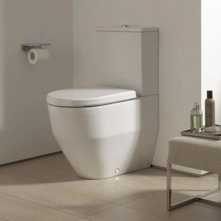 Унитаз напольный, комбинированный (чаша) Laufen PRO RIMLESS, белый (8.2595.2.000.231.1)