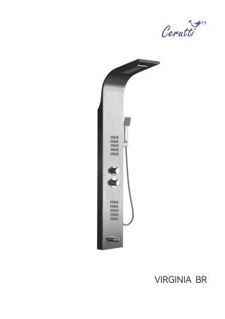 Панель VIRGINIA BR душевая Ceruttispa CT9983