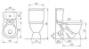 Унитаз-компакт SMARTsant ЭкоМикс VT5701W