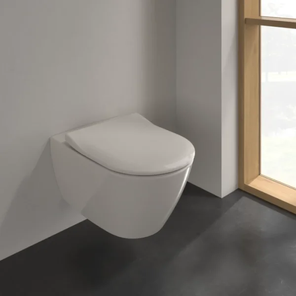 Унитаз подвесной Villeroy & Boch Subway 2.0 Pеrgamon 5614R0R3 безободковый, пергамон глянец