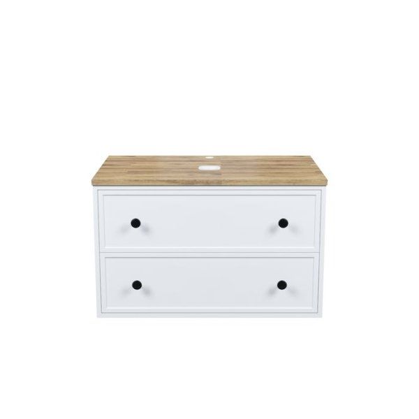 Тумба IDDIS подвесная, со столешницей, 80 см, белый матовый, Torr (TOXJR8JO0WYPBiZF95TBK)