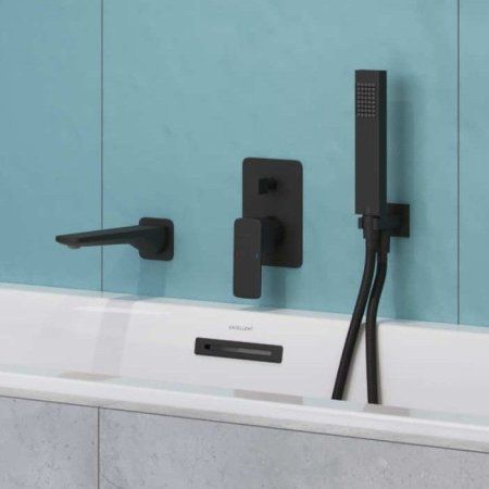 Излив настенный Excellent Keria AREX.2025BL черный матовый