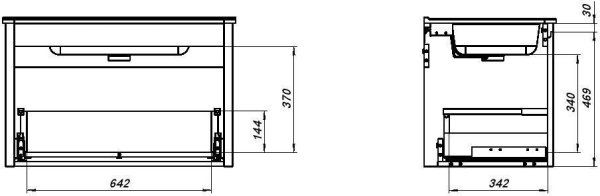 Тумба под раковину Allen Brau Gravity 80 1.370013.PGM синий матовый