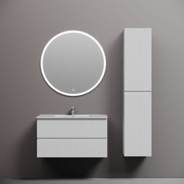 Тумба подвесная SANCOS Snob T 890х445х500, c двумя ящиками оснащенными доводчиками, Bianco, SNT90W