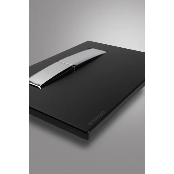 Кнопка смыва Charus Raiden FP.321.BBN.01 для инсталляции, черный матовый/хром