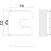Полотенцесушитель водяной Terminus М-образный (1") 50х50 4620768881145, хром