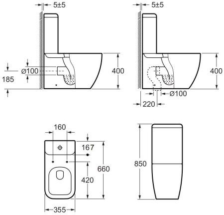 Сливной бачок Allen Brau Infinity 4.21002.20 белый глянец