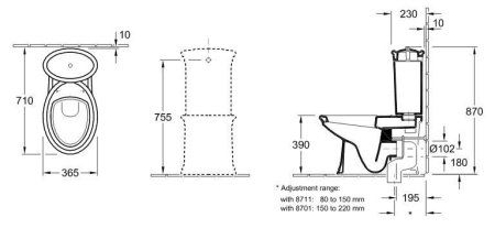 Унитаз-компакт Villeroy & Boch Amadea 769510R1 alpin