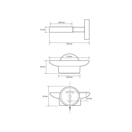 Мыльница Bemeta Coral 158108042 медное золото глянец