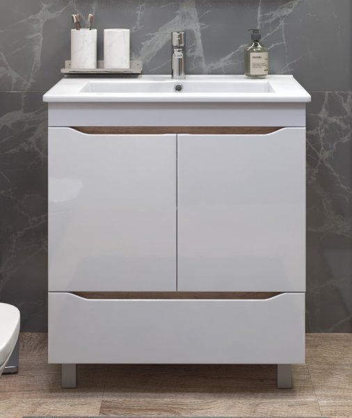 Тумба VIGO Grani 750-2-1 (Оскар) дуб золотой (tn.GRI.OSK.75.2D.1Y дуб золотой)