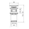Донный клапан Timo white (автомат) (8011/16)