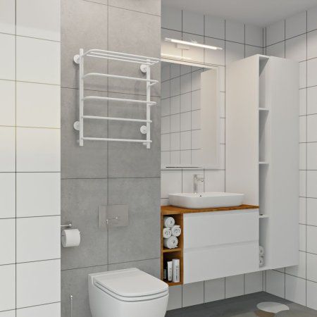 Полотенцесушитель Электрический Лесенка INDIGO LHE60-50WMR, Белый матовый