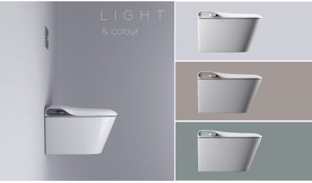 Умный подвесной унитаз AKB2130H с инсталляцией и сенсорной клавишей