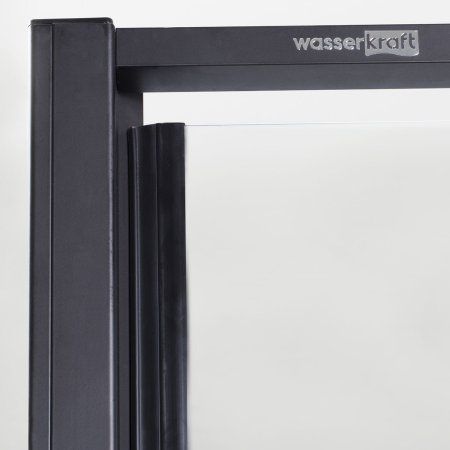 Душевой уголок WasserKRAFT 74P10 профиль черный, стекло прозрачное
