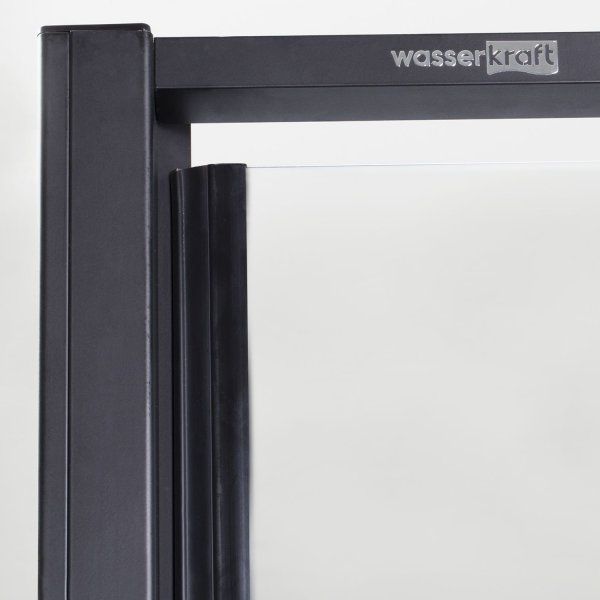 Душевая дверь WasserKRAFT Elbe 74P 74P12 профиль черный, стекло прозрачное