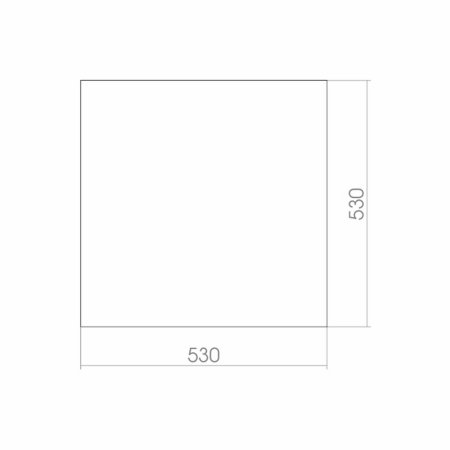 Зеркало без подсветки MIXLINE Квадрат 530*530 (525418)