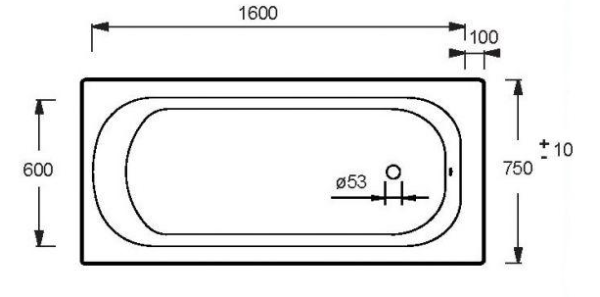 Чугунная ванна Jacob Delafon Catherine E2952-00 170х75 белая, без ручек