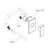 Встраиваемый смеситель для раковины WasserKRAFT Alme 1500 A15513 хром
