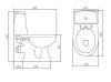Унитаз-компакт Santek Цезарь WH301746 с микролифтом