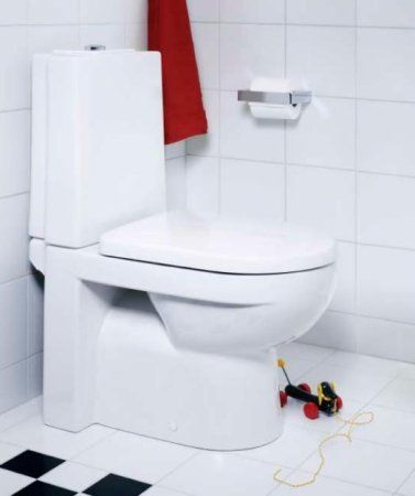 Унитаз-компакт Gustavsberg Artic 4310 GB114310301737/GB114310301231 горизонтальный выпуск, микролифт