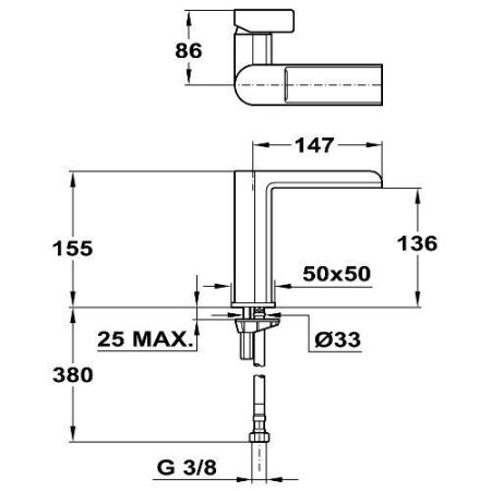 Смеситель Teka FORMENTERA 62331020BC Белый матовый