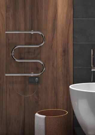 Полотенцесушитель Электрический М- образный INDIGO ME50-40, Полированный