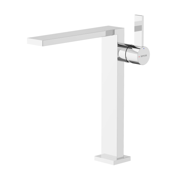 Смеситель для раковины высокий SANCOS Linn, хром,  SC9020CH