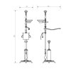 Стойка Migliore Elisabetta 17045 хром