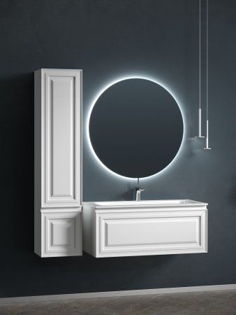 Тумба подвесная SANCOS Very 995х445х406, c одним  ящиком оснащенным доводчиками, Bianco , VR100W