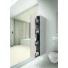 Шкаф-пенал Geberit Acanto 500.638.JL.2 173 с ящиком для лекарств, песчаное стекло/песчаный матовый