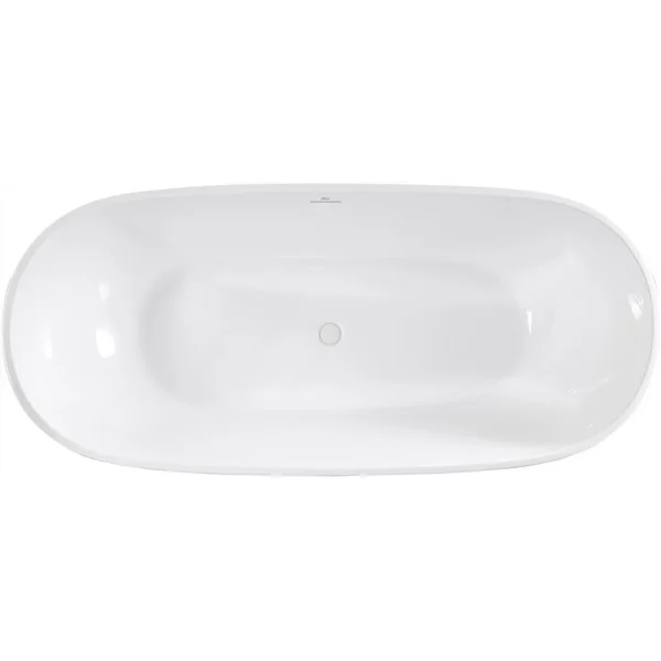 Акриловая ванна Abber AB9263-1.8 180x81,5 см, отдельностоящая, белый