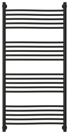 Полотенцесушитель водяной Сунержа Флюид+ 31-0222-1260 1200x600 черный матовый