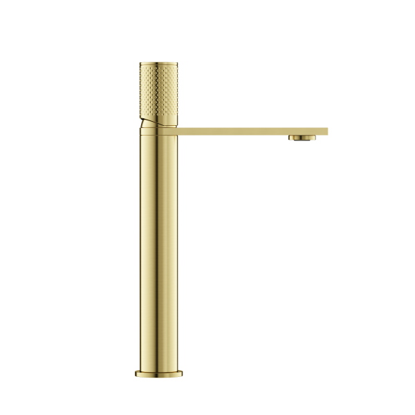 Смеситель для раковины высокий SANCOS Nexus, брашированное золото, PVD покрытие,  SC9012BG