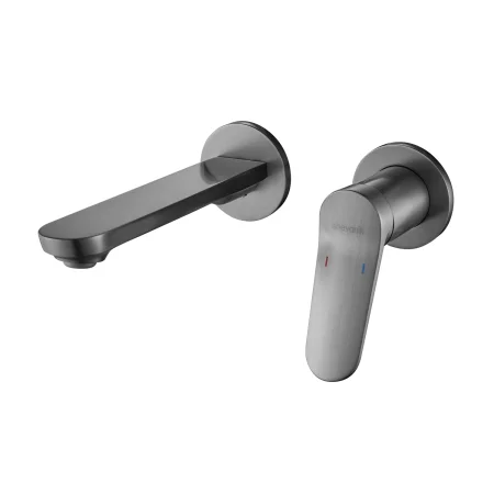 Смеситель для раковины Shevanik S4VC34TM1TVR, Оружейная сталь