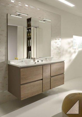 Мебель для ванной Jacob Delafon Soprano 140 см, квебекский дуб