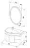 Мебель для ванной Aquanet Сопрано 95 R белая