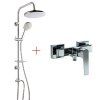 Комплект смесителя 2в1 Paini Bari RTAFCRXYSETIT4UJ2VTG1RWGS для душа с душевой системой, хром, белый