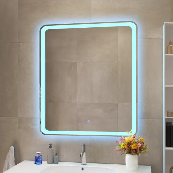 Зеркало Cezares CZR-SPC-MC-700-800-RGB-TCH 70x80 см, с разноцветной подсветкой, сенсорным выключателем, диммером