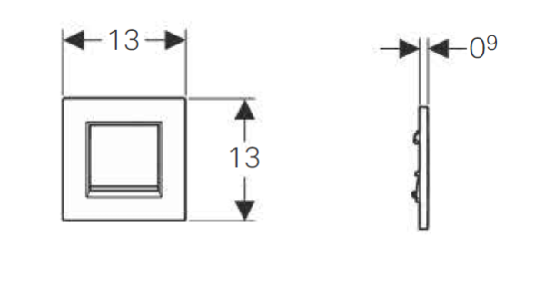 Кнопка смыва Geberit Sigma 30 116.017.KH.1 хром матовый